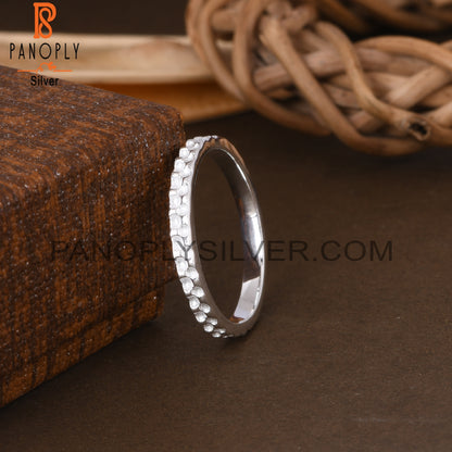 Texture 925 Sterling Silver Beautiful Ring