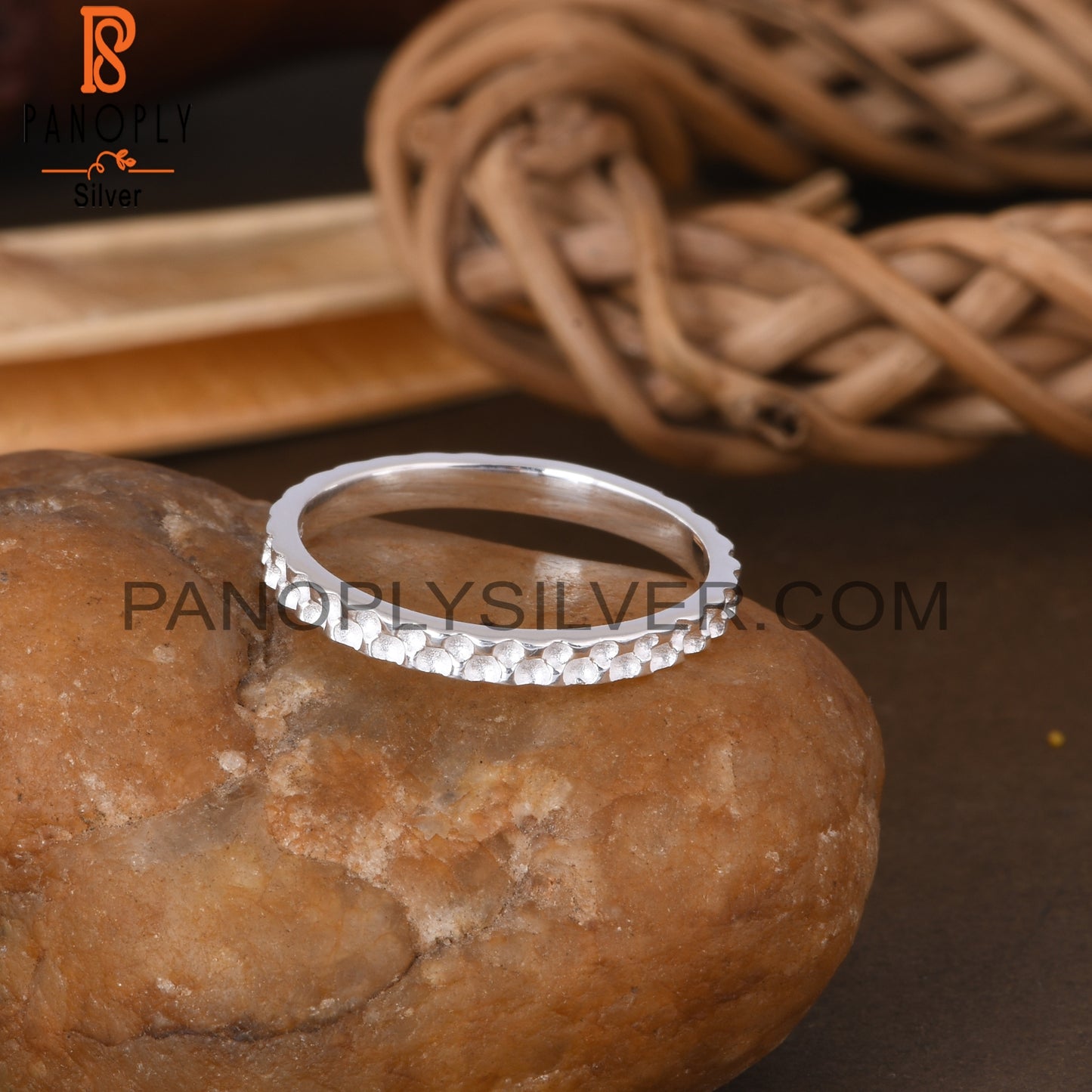 Texture 925 Sterling Silver Beautiful Ring