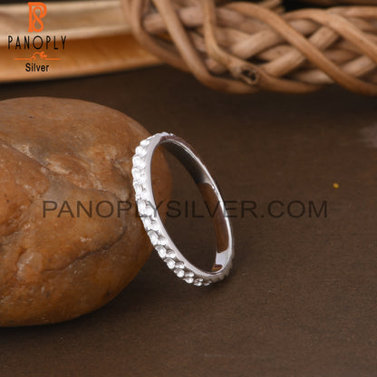 Texture 925 Sterling Silver Beautiful Ring