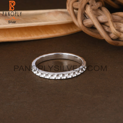 Texture 925 Sterling Silver Beautiful Ring
