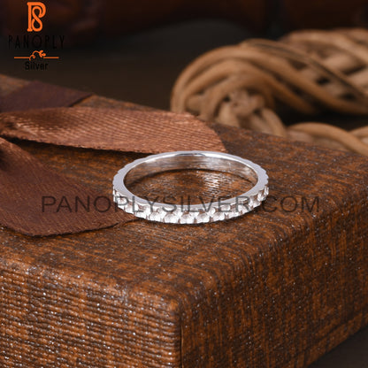 Texture 925 Sterling Silver Beautiful Ring