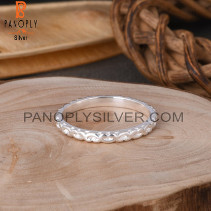 Branch Bnad Spinner 925 Sterling Silver Ring