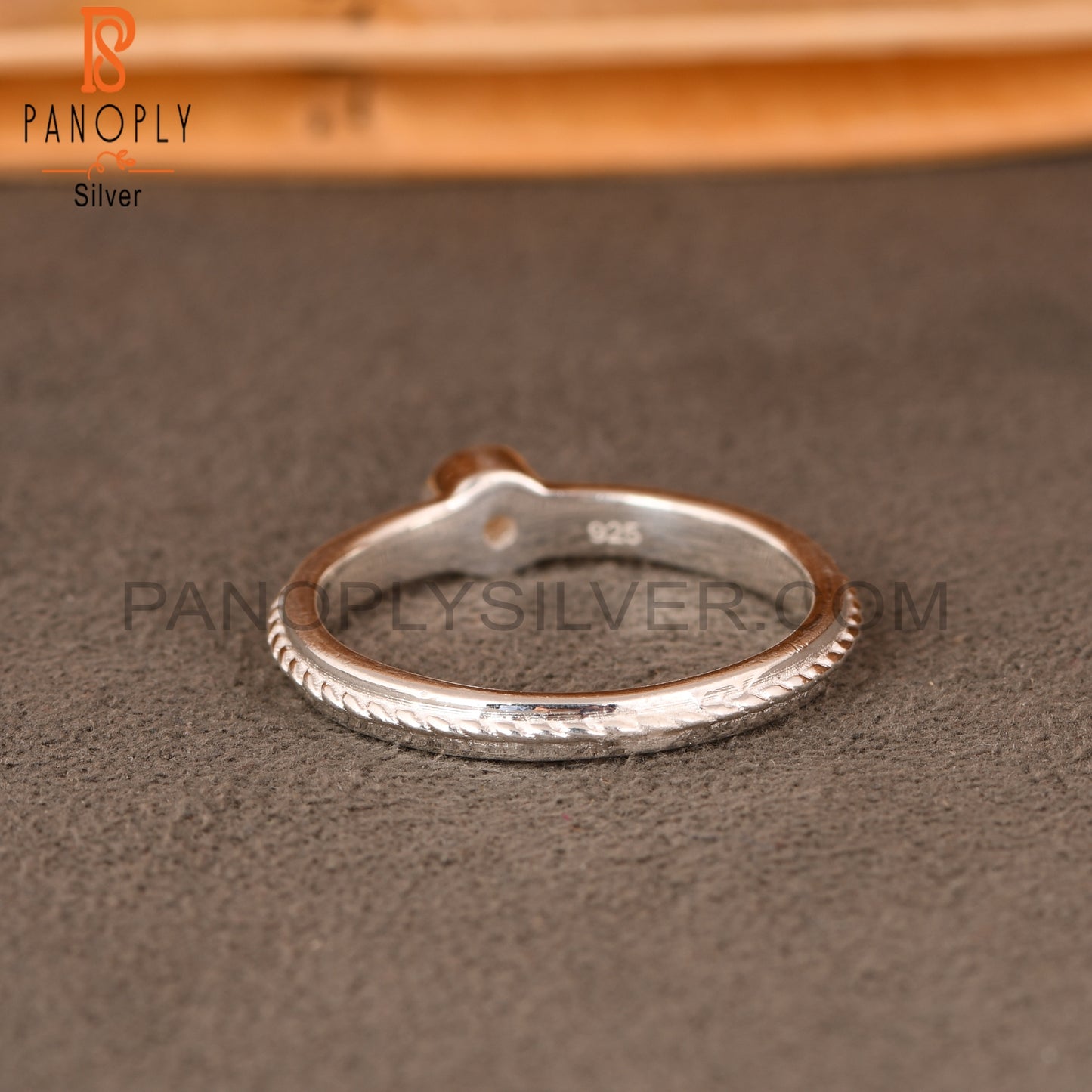 Ethiopian Opal Twist Band 925 Sterling Silver Ring