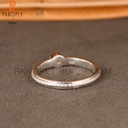 Ethiopian Opal Twist Band 925 Sterling Silver Ring