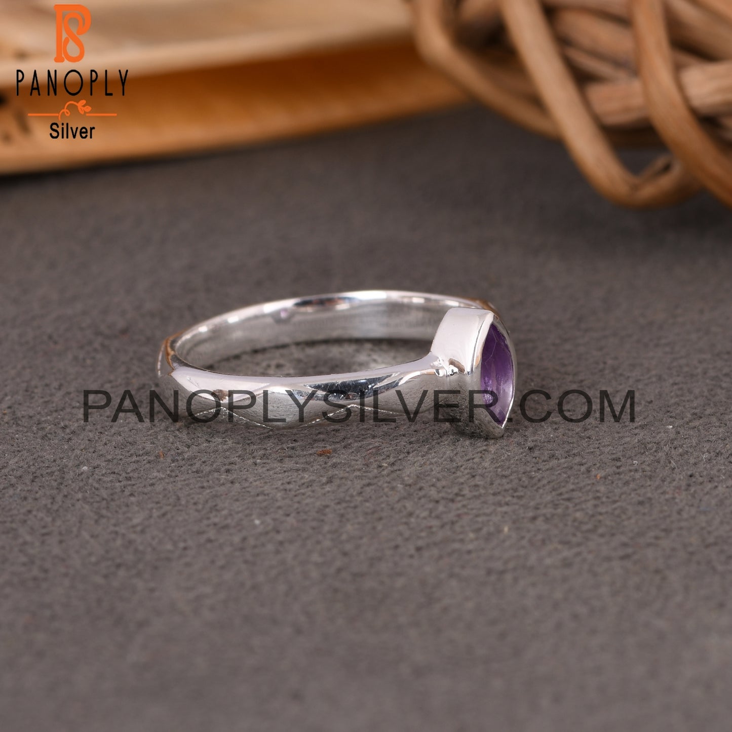 Amethyst Marquise 925 Sterling Silver Ring For Girls