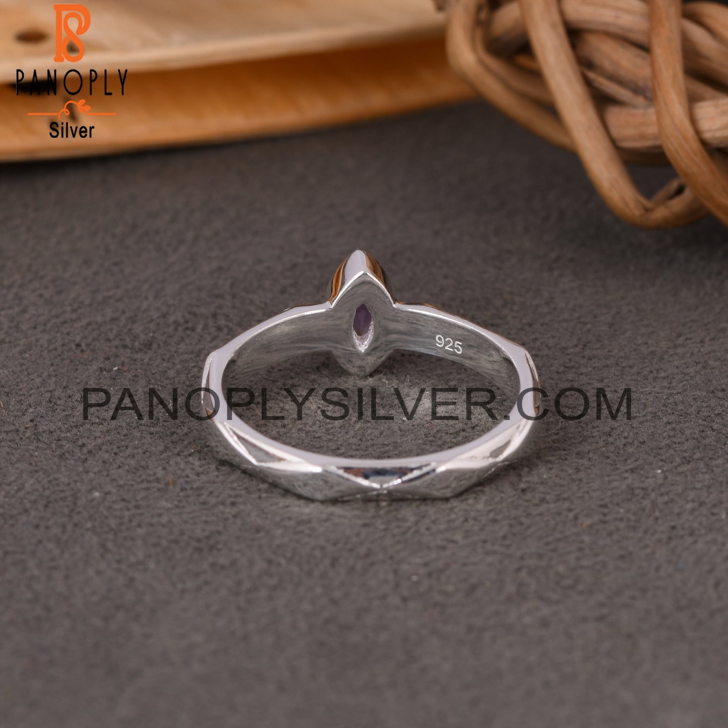 Amethyst Marquise 925 Sterling Silver Ring For Girls