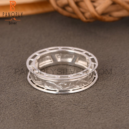 Handmade 925 Sterling Silver Texture Ring
