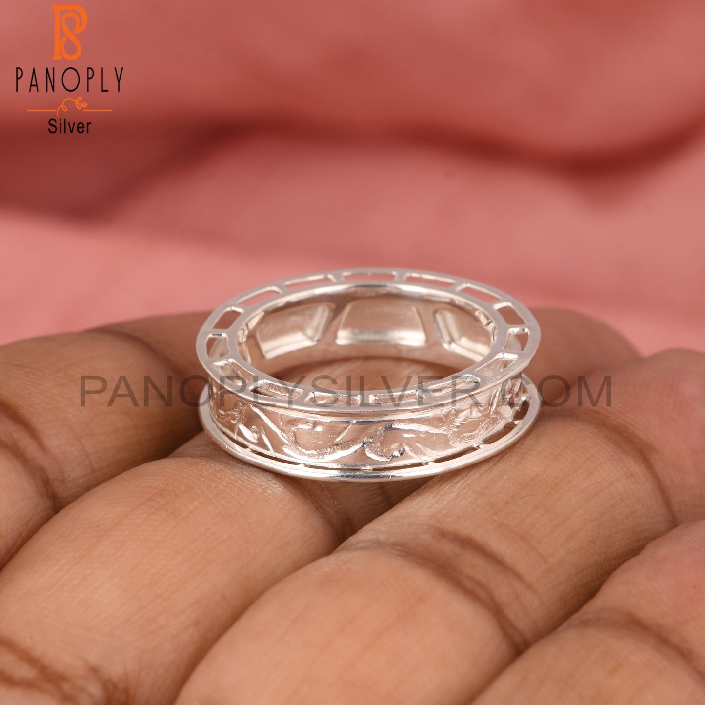 Handmade 925 Sterling Silver Texture Ring