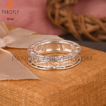 Handmade 925 Sterling Silver Texture Ring
