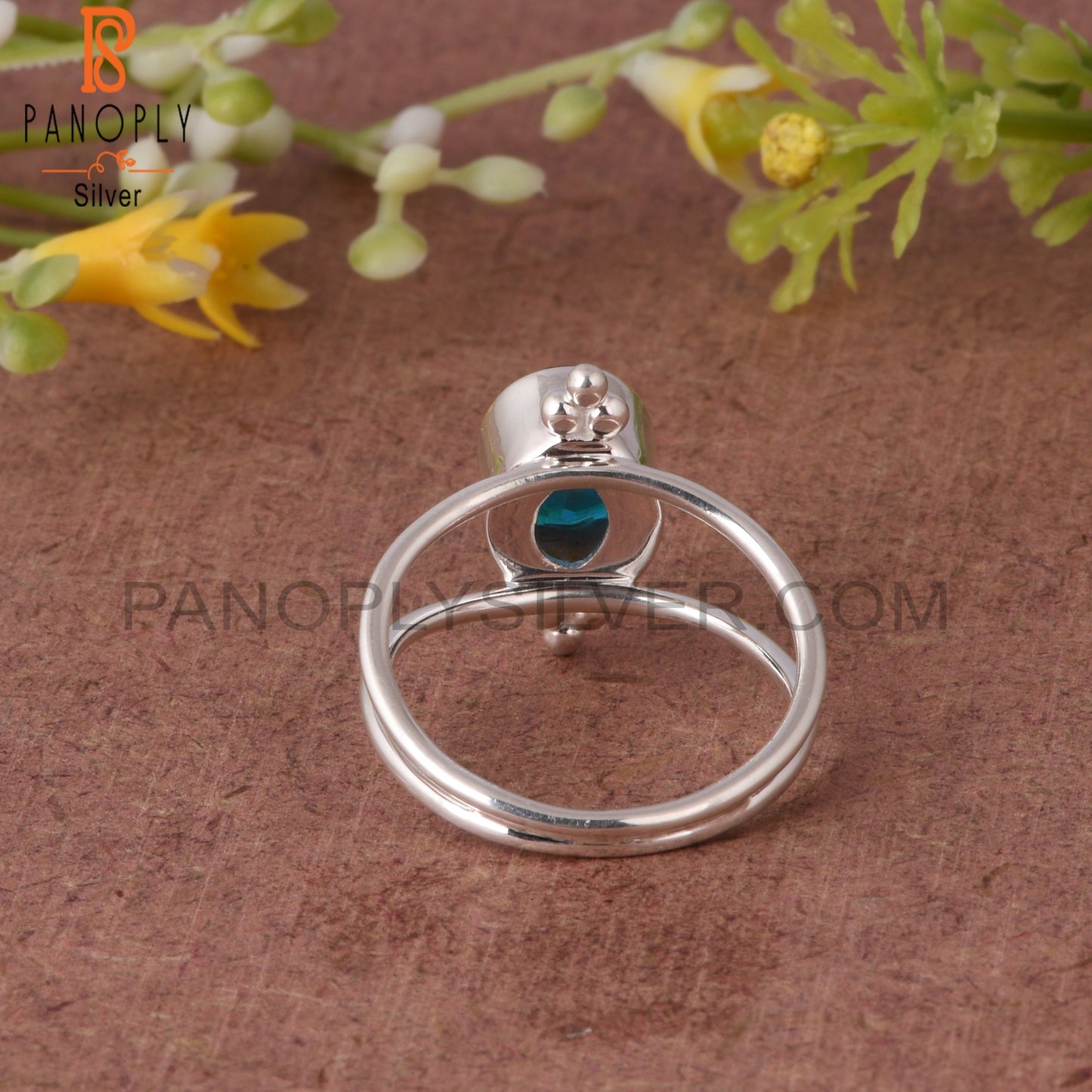 Bio Alexandrite Doublet Quartz Oval Shape 925 Silver Ring