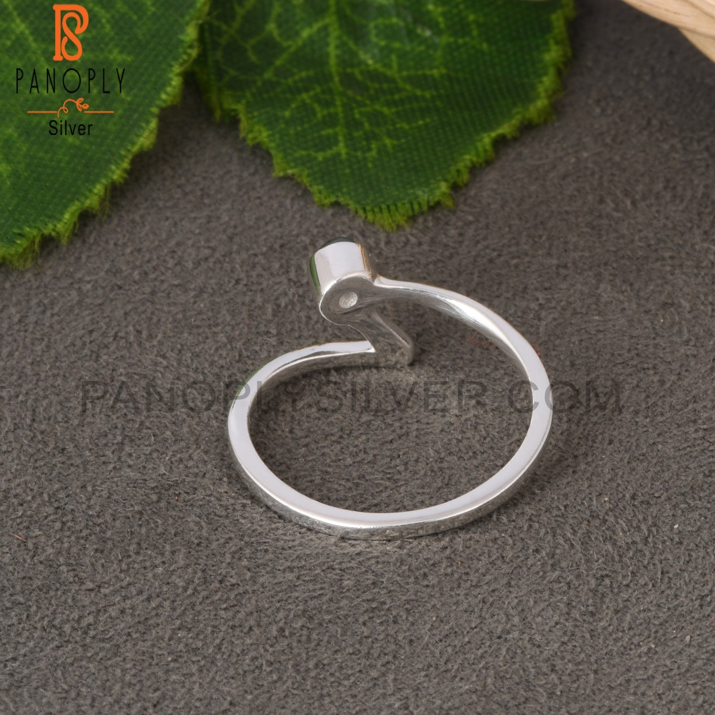 Kyanite Round Shape 925 Sterling Silver Ring