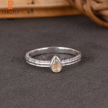 Ethiopian Opal 925 Sterling Silver Beautiful Ring For Girls