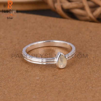 Ethiopian Opal 925 Sterling Silver Beautiful Ring For Girls