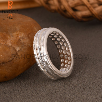 Handmade 925 Sterling Silver Triple Line Laye Plain Ring