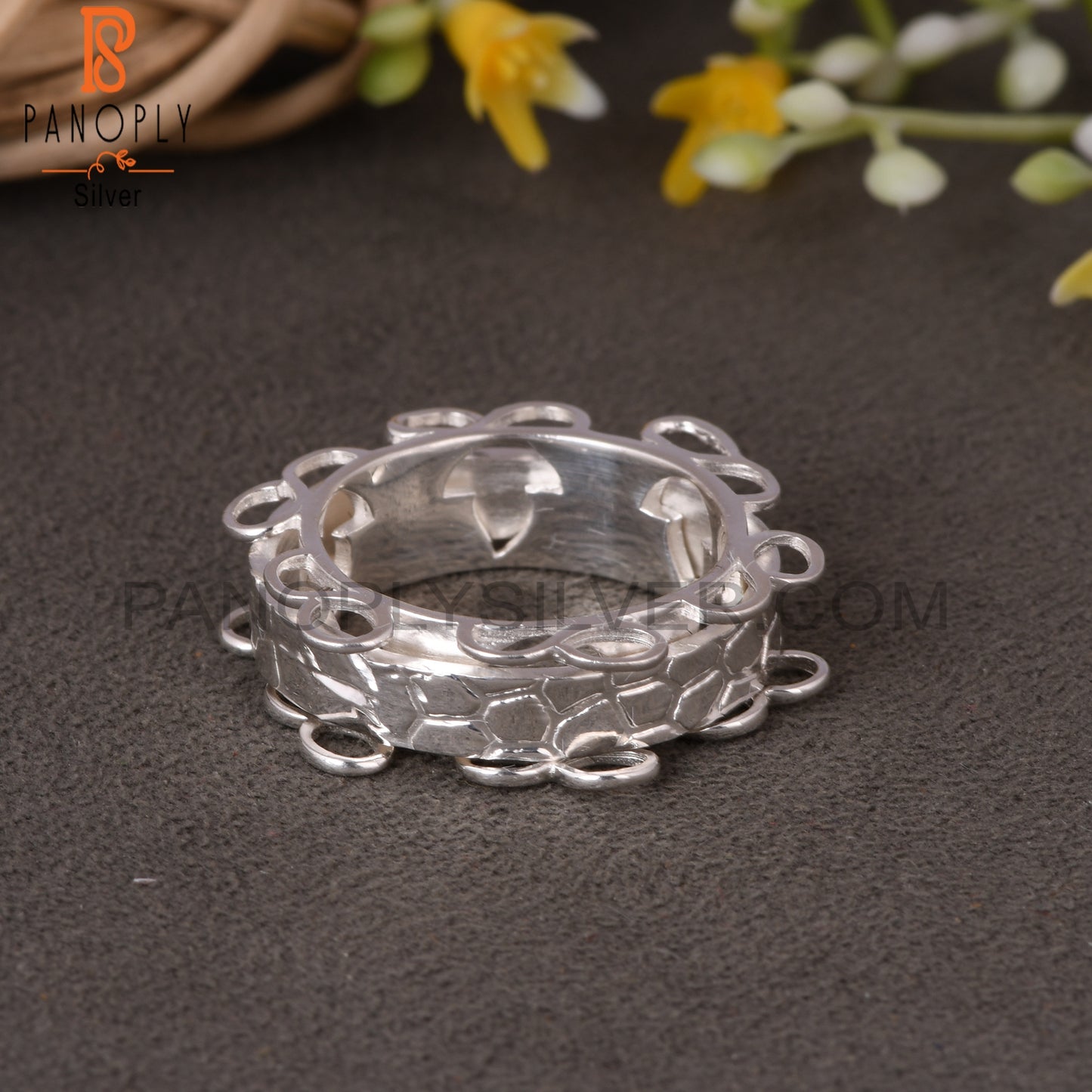 Circular Loop 925 Sterling Silver Ring