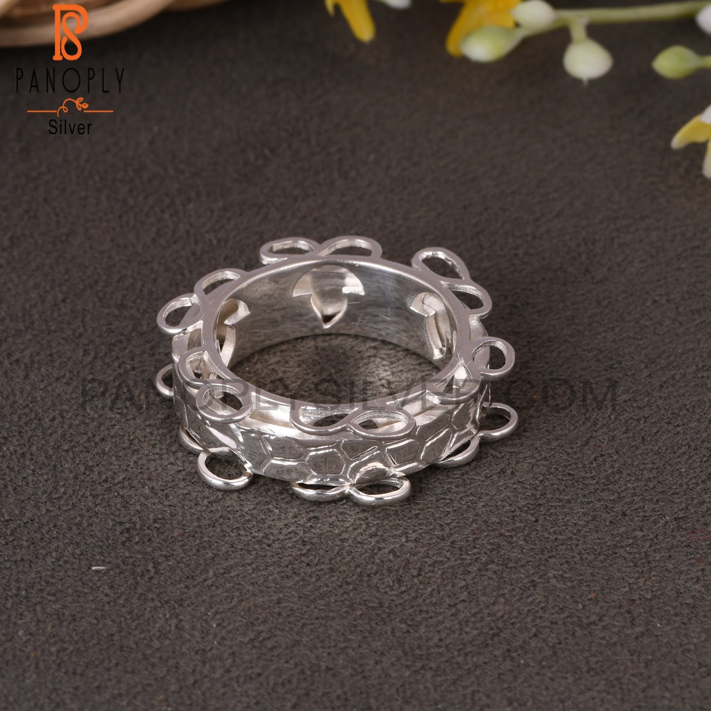 Circular Loop 925 Sterling Silver Ring