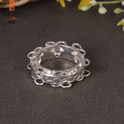 Circular Loop 925 Sterling Silver Ring