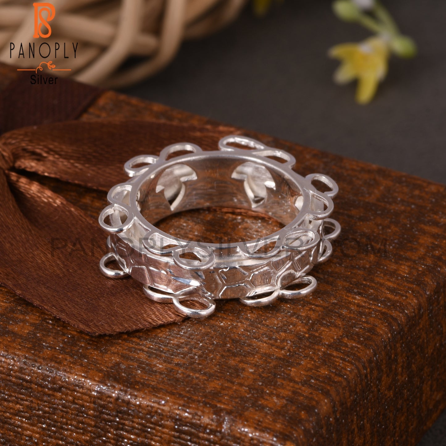 Circular Loop 925 Sterling Silver Ring