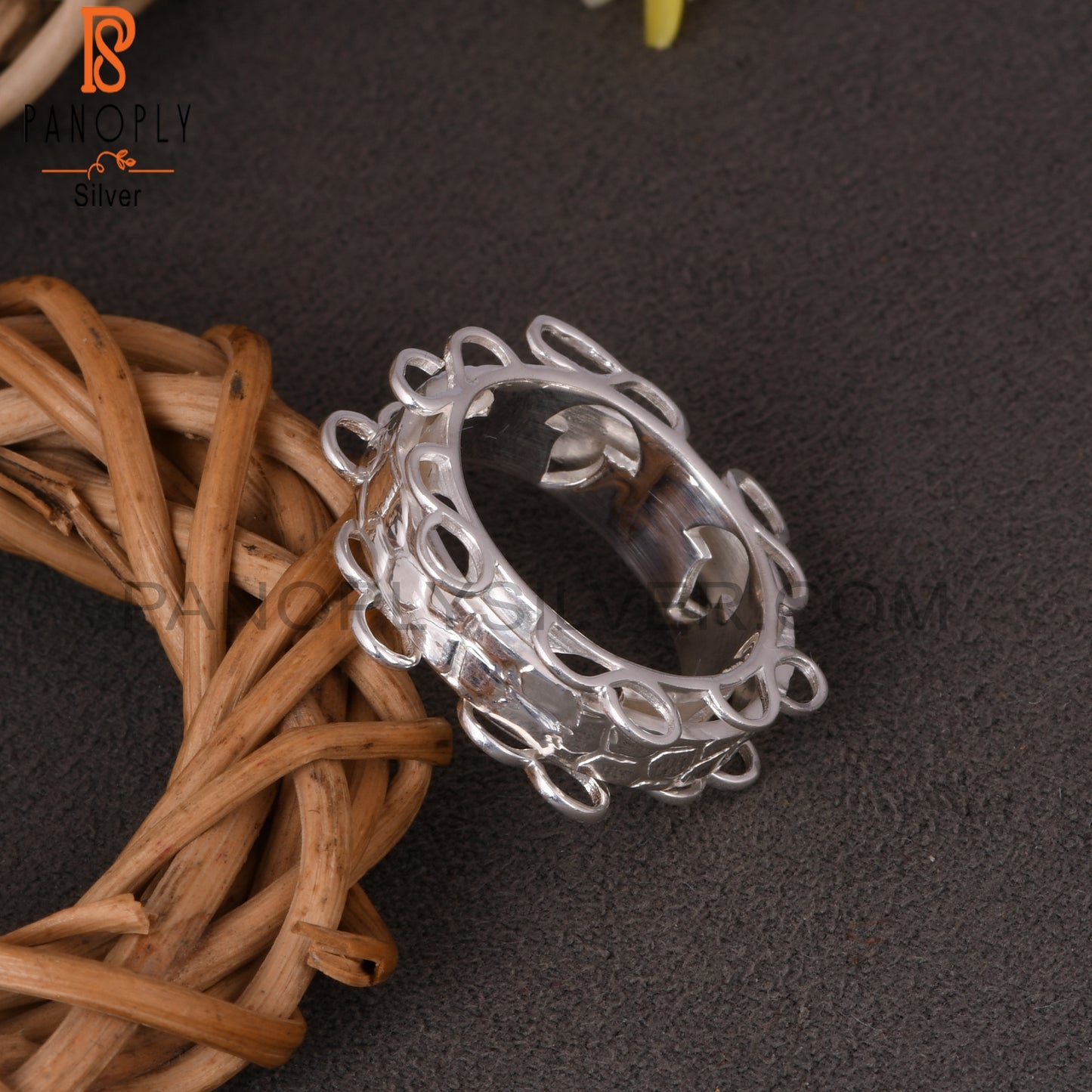 Circular Loop 925 Sterling Silver Ring