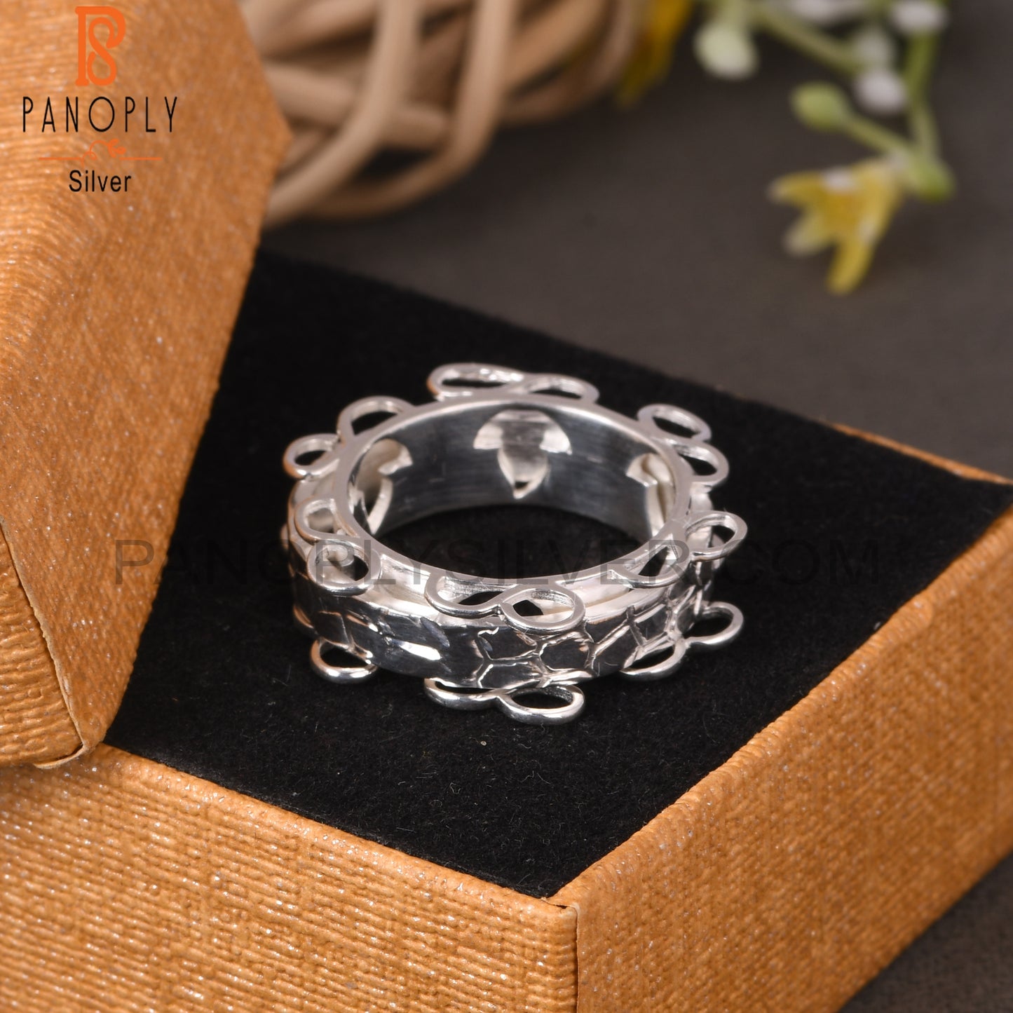 Circular Loop 925 Sterling Silver Ring