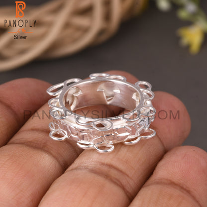 Circular Loop 925 Sterling Silver Ring