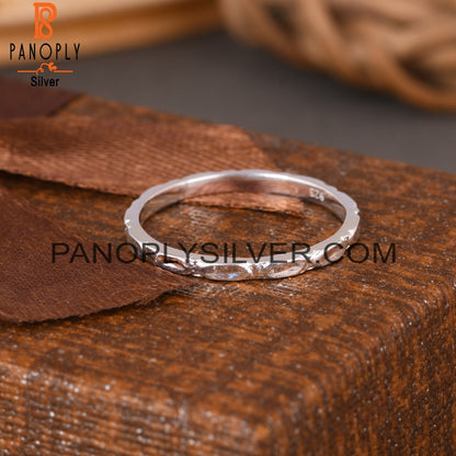 Plain 925 Sterling Silver Thin Ring Band