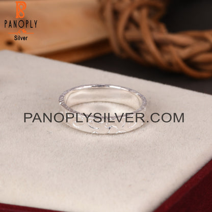 Grass Patten 925 Sterling Silver Ring