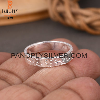 Grass Patten 925 Sterling Silver Ring