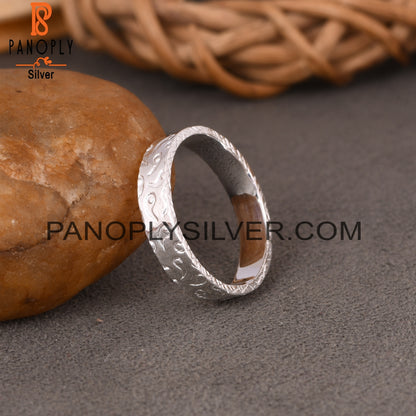 Grass Patten 925 Sterling Silver Ring