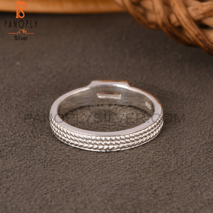 Cubic Zirconia Baguette 925 Sterling Silver Ring
