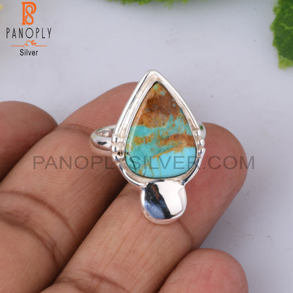 Kingman Turquoise 925 Sterling Silver Ring