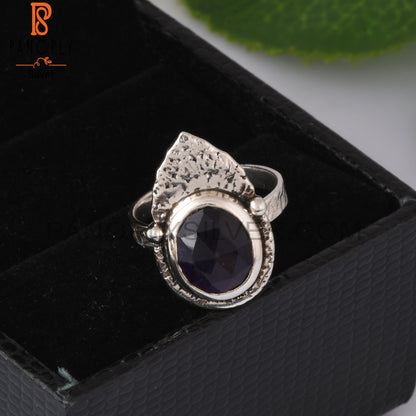 Amethyst Oval Shape 925 Sterling Silver Ring