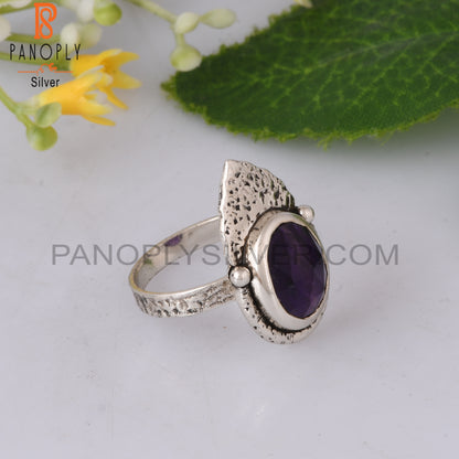 Amethyst Oval Shape 925 Sterling Silver Ring