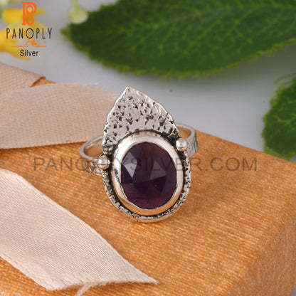 Amethyst Oval Shape 925 Sterling Silver Ring