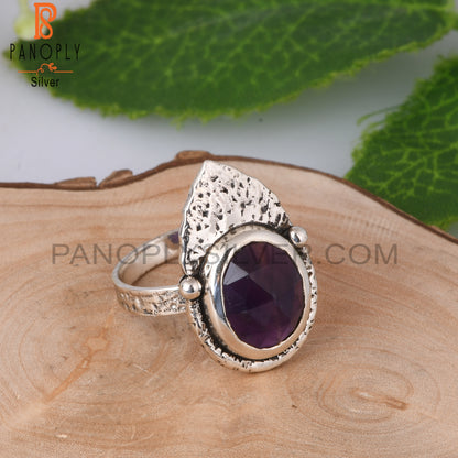 Amethyst Oval Shape 925 Sterling Silver Ring