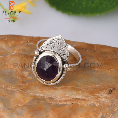 Amethyst Oval Shape 925 Sterling Silver Ring