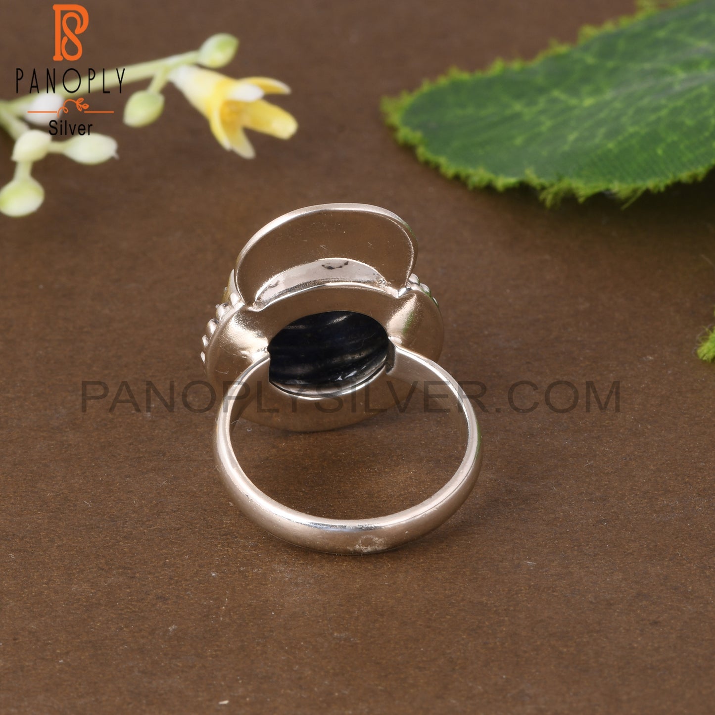 Lapis Round Shape 925 Sterling Silver Ring