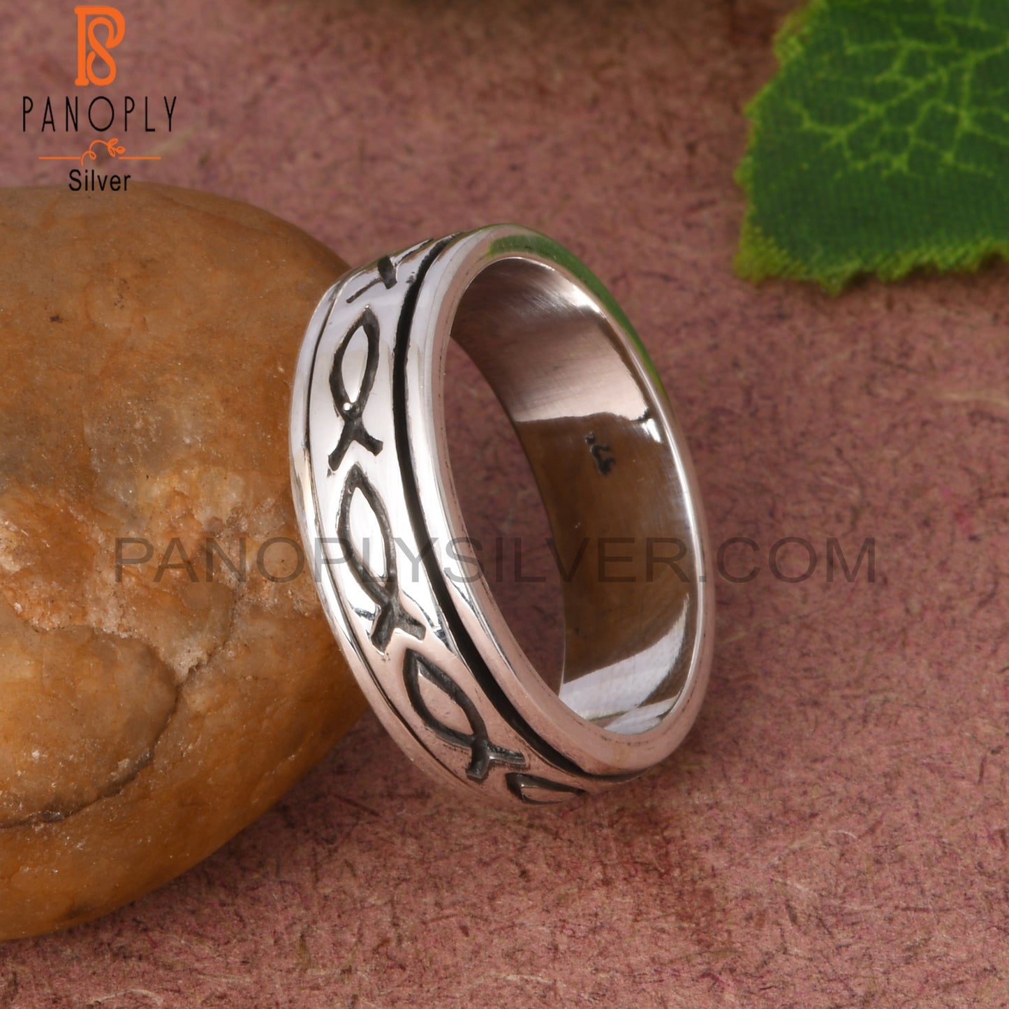 Fish Design 925 Sterling Silver Ring Band
