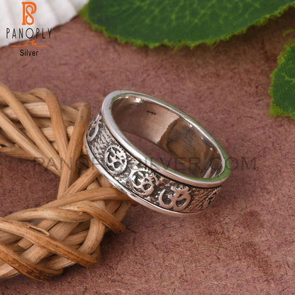 Om Shiv Designer 925 Sterling Silver Ring