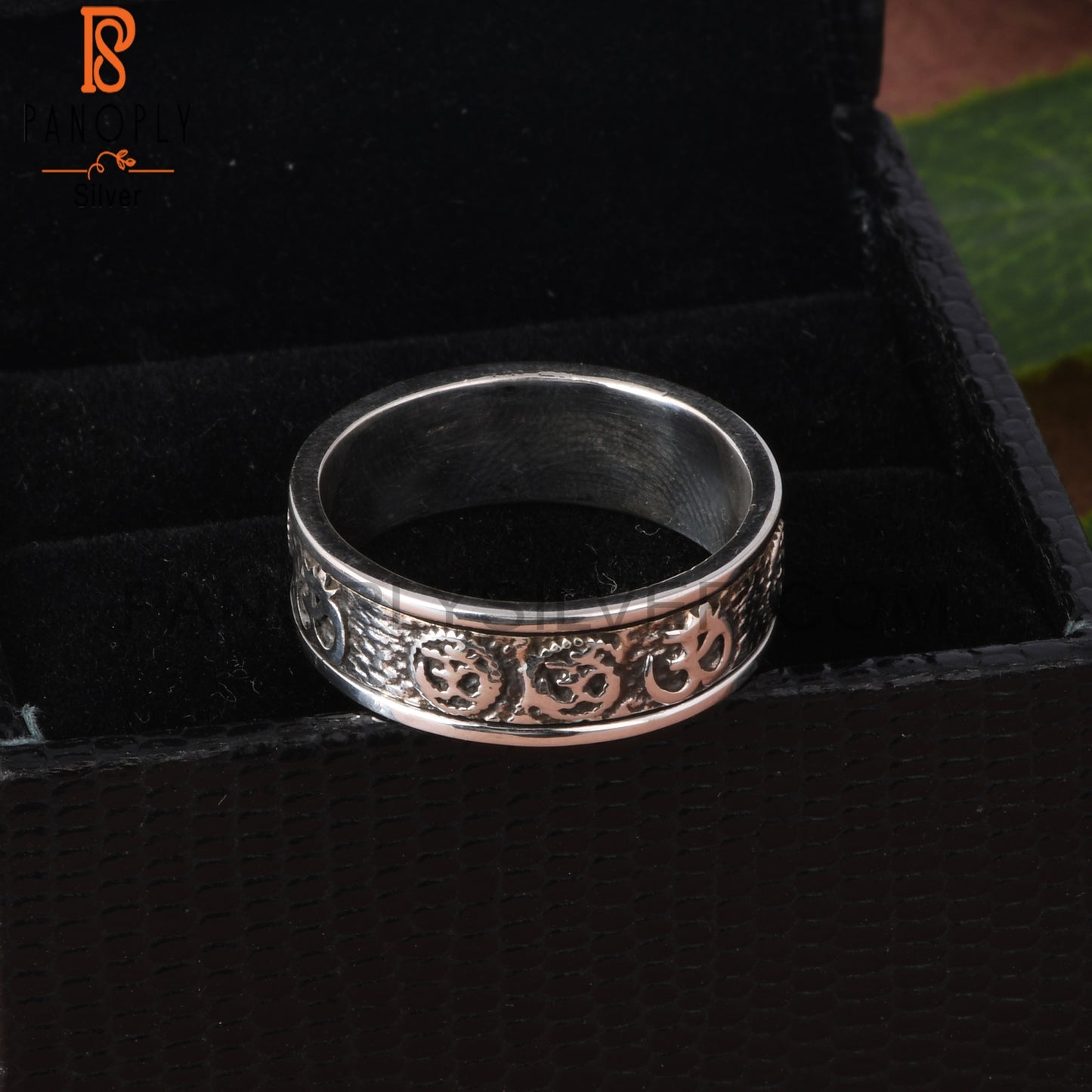 Om Shiv Designer 925 Sterling Silver Ring