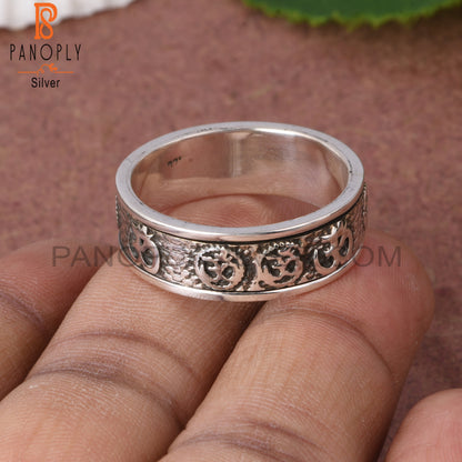 Om Shiv Designer 925 Sterling Silver Ring