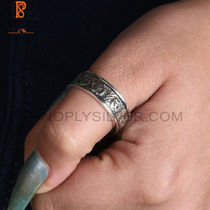 Om Shiv Designer 925 Sterling Silver Ring