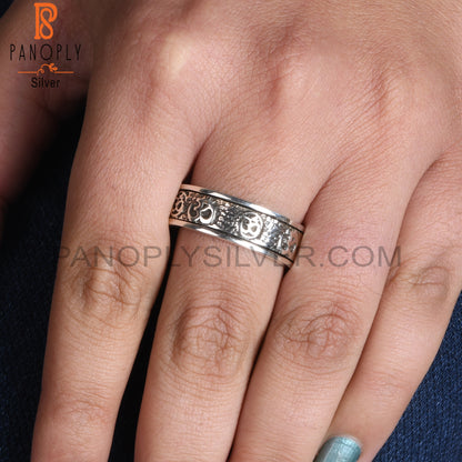 Om Shiv Designer 925 Sterling Silver Ring
