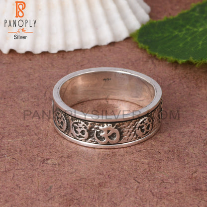 Om Shiv Designer 925 Sterling Silver Ring