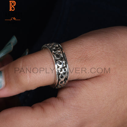 Om Shiv Mudra 925 Sterling Silver Ring
