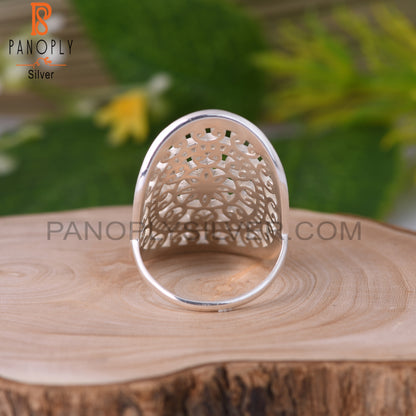 Filigree Mandala Knuckle 925 Sterling Silver Knuckle Ring