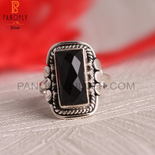 Black Onyx 925 Sterling Silver Ring For Men