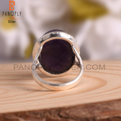 Amethyst Attractive 925 Sterling Silver Ring