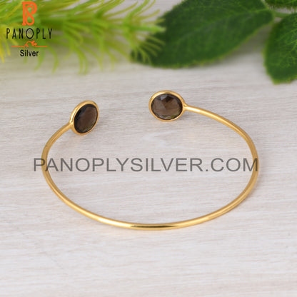 Smoky 925 Sterling Silver Bangle