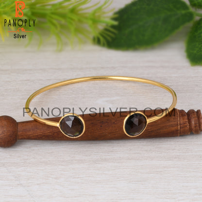 Smoky 925 Sterling Silver Bangle
